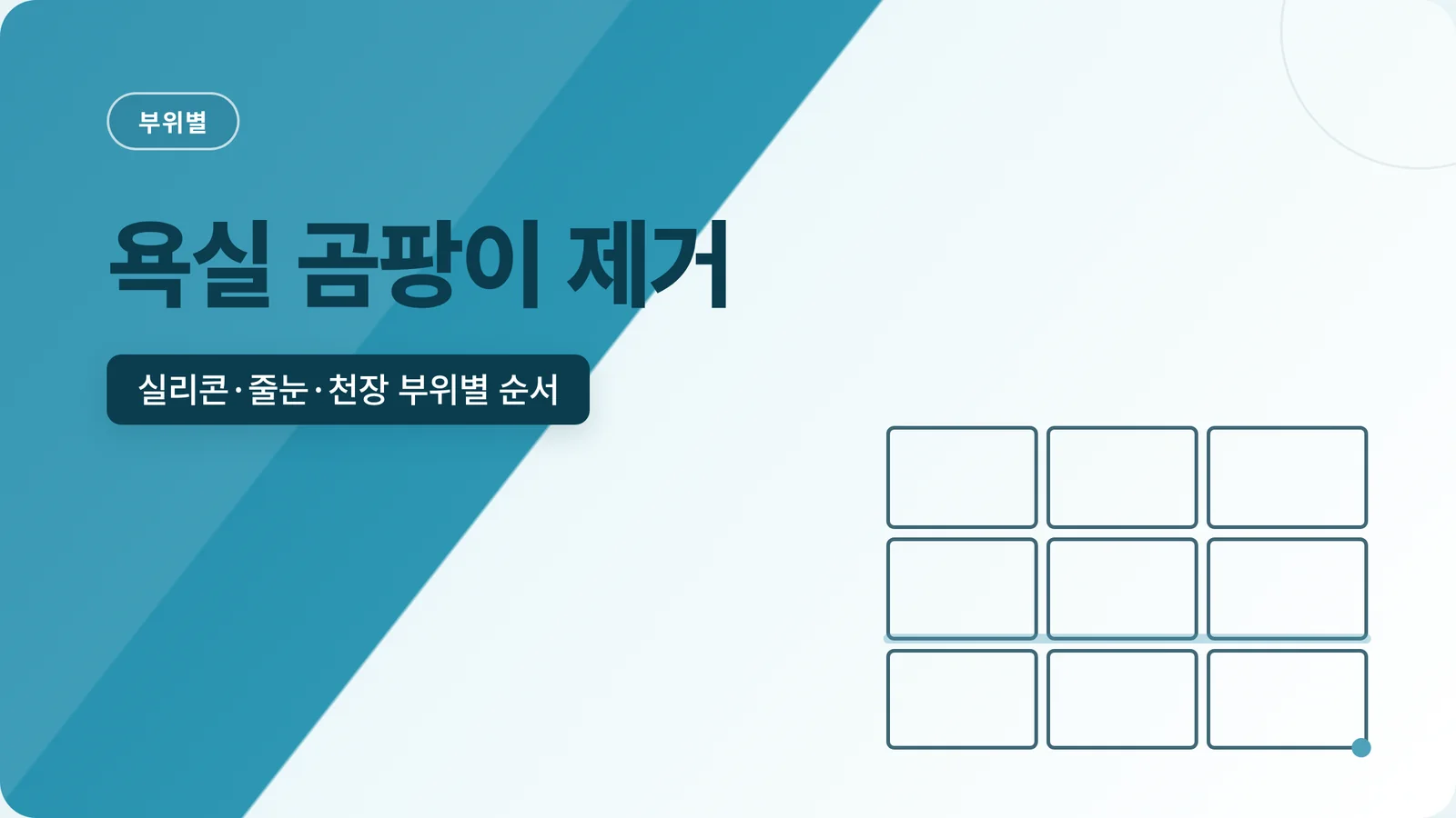 욕실 곰팡이 제거 안내 썸네일